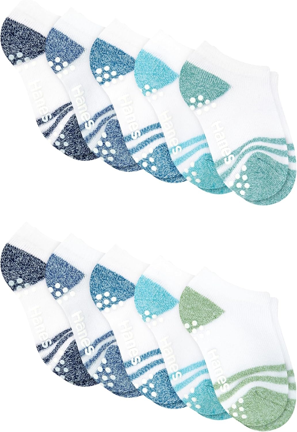 image:imageHanes Toddler Ankle and Low Cut Socks 12Pack Pure Comfort Socks for Infant amp Toddler Girls and Boys Organic Cotton BlendAssorted 20 Pack
