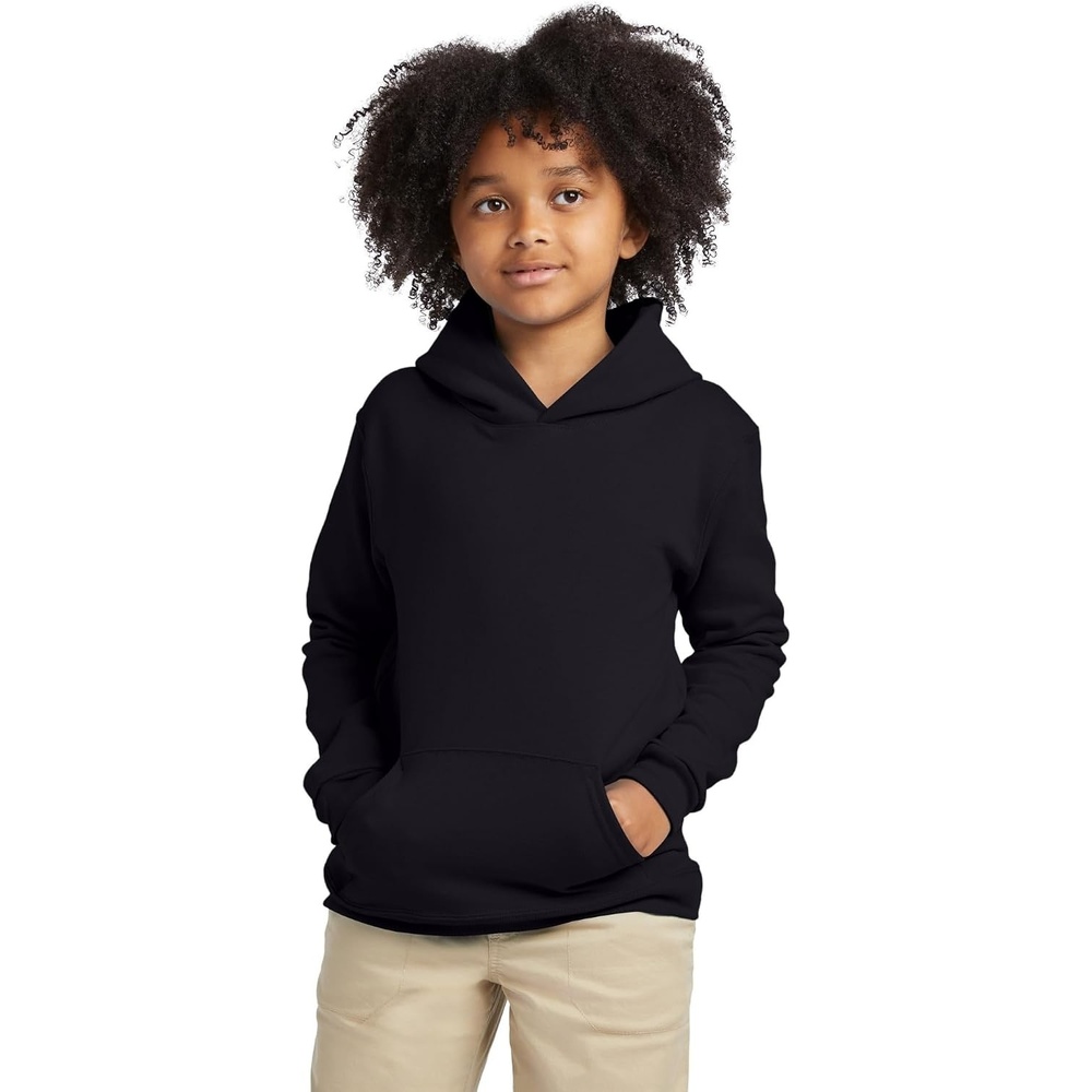 image:imageHanes Boys EcoSmart Fleece Hoodie Hooded Sweatshirt for Boys Pullover SweatshirtBlack
