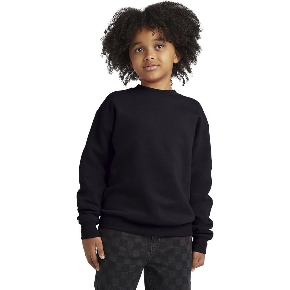 image:imageHanes Boys EcoSmart Sweatshirt Cotton Crewneck Pullover Kids Fleece SweatshirtBlack
