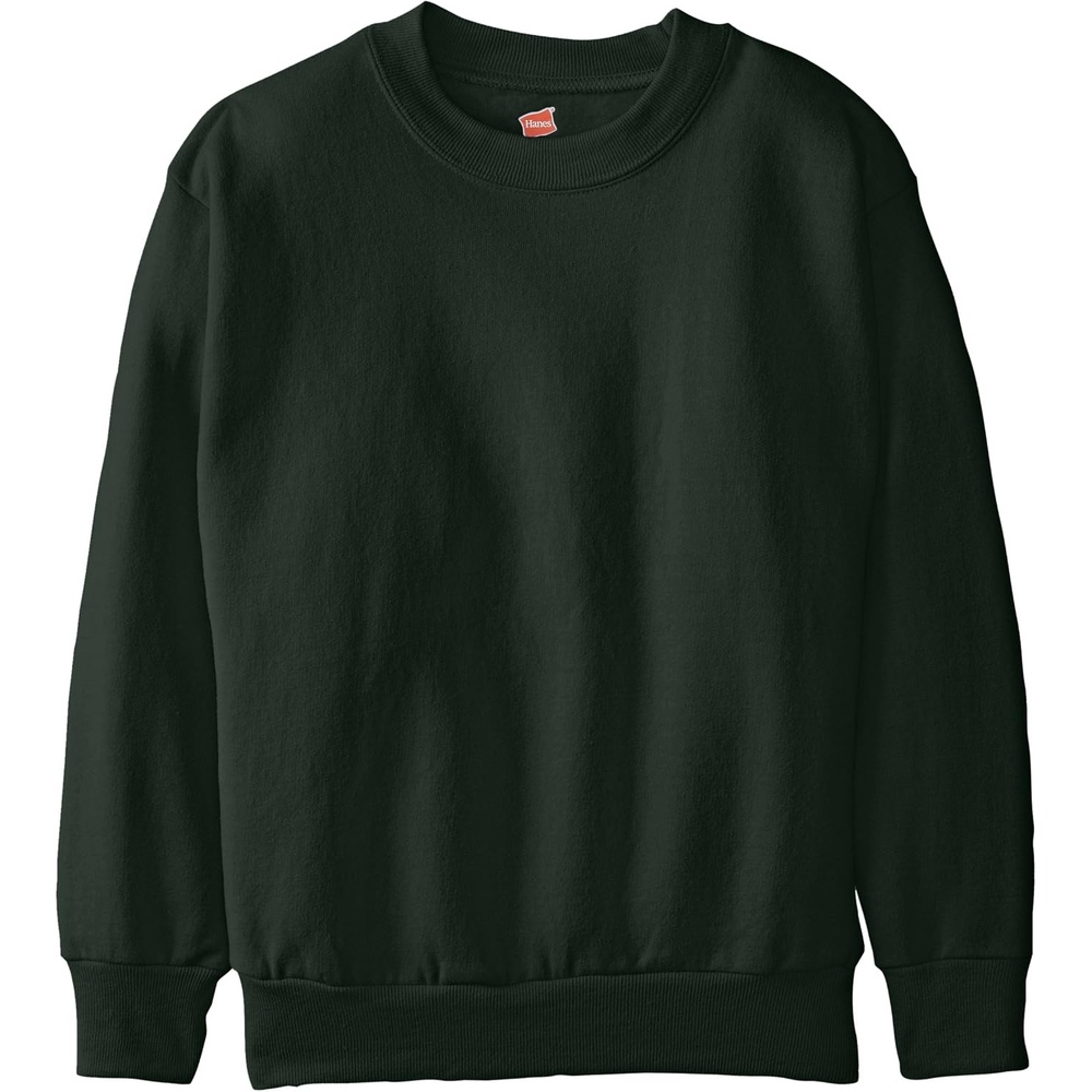 image:imageHanes Boys EcoSmart Sweatshirt Cotton Crewneck Pullover Kids Fleece SweatshirtDeep Forest