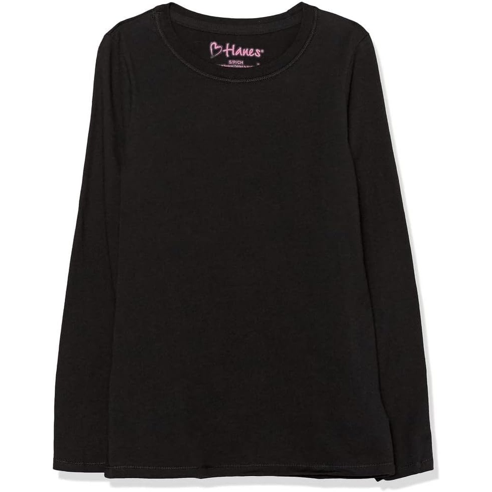 image:imageHanes Girls Comfortsoft Long Sleeve TeeBlack