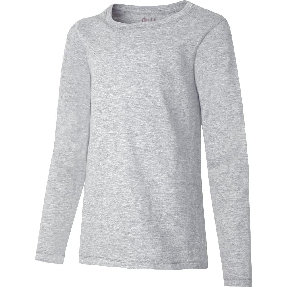 image:imageHanes Girls Comfortsoft Long Sleeve TeeLight Steel