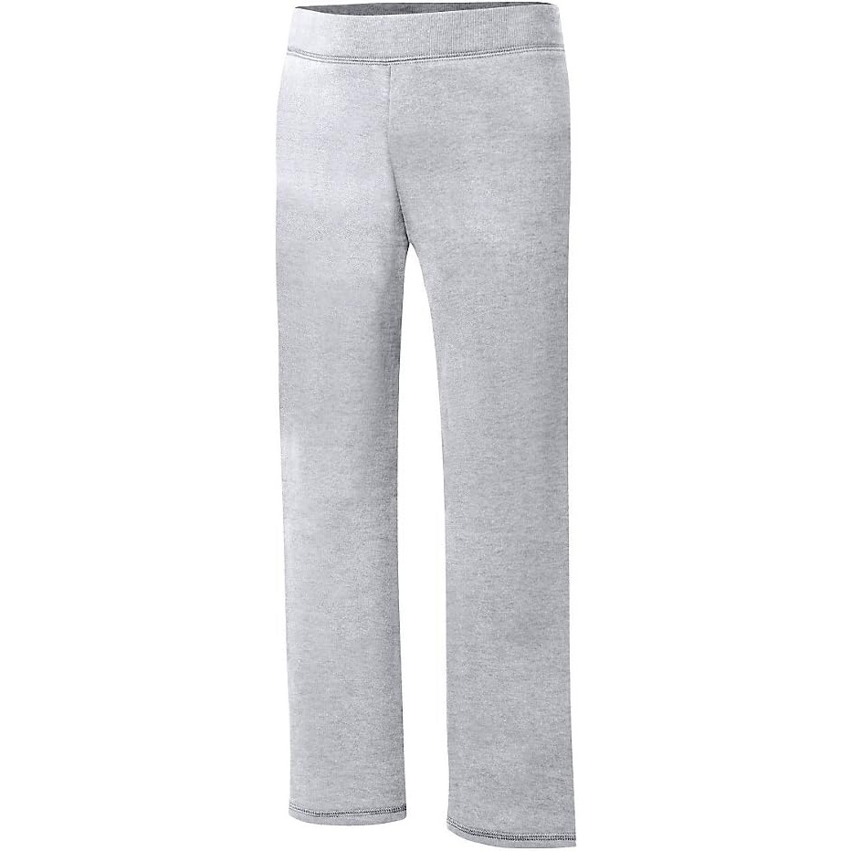 image:imageHanes Girls Sweatpants EcoSmart OpenBottom Fleece PantsLight Steel