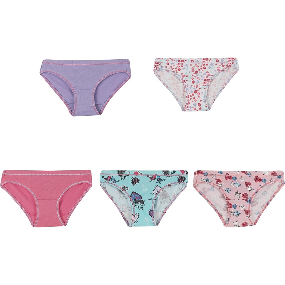 image:imageHanes Ultimate Girls Underwear Cotton Stretch Panties Briefs Bikinis amp Hipsters 5PackAssorted 1