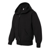 Hanes Big Boys’ Eco Smart Fleece Zip Hood, Black, Large(Black)