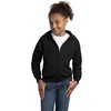 Hanes Big Boys’ Eco Smart Fleece Zip Hood, Black, Large(Black)