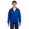 Hanes Big Boys’ Eco Smart Fleece Zip Hood, Black, Large(Deep Royal)
