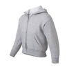 Hanes Big Boys’ Eco Smart Fleece Zip Hood, Black, Large(Light Steel)