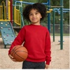Hanes Boys’ EcoSmart Sweatshirt, Cotton Crewneck Pullover, Kids’ Fleece Sweatshirt(Deep Red)