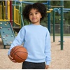 Hanes Boys’ EcoSmart Sweatshirt, Cotton Crewneck Pullover, Kids’ Fleece Sweatshirt(Light Blue)