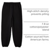 Hanes Boys’ Ecosmart Fleece Sweatpants, Midweight Cotton/Poly Fleece Pants for Boys(Black)