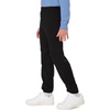Hanes Boys’ Ecosmart Fleece Sweatpants, Midweight Cotton/Poly Fleece Pants for Boys(Black)