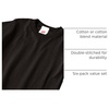 Hanes Boys Essentials Short Sleeve T-shirt Value Pack, 3 or 6-Pack(Black – 6 Pack)