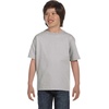 Hanes Boys Essentials Short Sleeve T-shirt Value Pack, 3 or 6-Pack(Light Steel – 6 Pack)