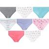 Hanes Girls’ And Toddler Organic Underwear, Brief & Hipster, 8-pack, Pure Comfort Organic 100% Cotton Panties(Blue  Flowers  Butterflies  Pink)