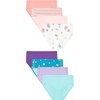 Hanes Girls’ And Toddler Organic Underwear, Brief & Hipster, 8-pack, Pure Comfort Organic 100% Cotton Panties(Peach/Blue/Purple/White)