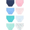 Hanes Girls’ And Toddler Organic Underwear, Brief & Hipster, 8-pack, Pure Comfort Organic 100% Cotton Panties(Pink/Blue/Teal/Navy)