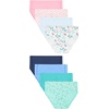 Hanes Girls’ And Toddler Organic Underwear, Brief & Hipster, 8-pack, Pure Comfort Organic 100% Cotton Panties(Pink/Blue/Teal/Navy)