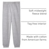 Hanes Girls’ ComfortSoft EcoSmart Jogger Pants(Light Steel)
