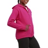 Hanes Girls’ Comfortsoft Ecosmart Full-Zip Hoodie(Amaranth)