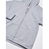 Hanes Girls’ Comfortsoft Ecosmart Full-Zip Hoodie(Light Steel)