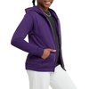 Hanes Girls’ Comfortsoft Ecosmart Full-Zip Hoodie(Purple Thora)