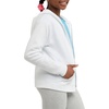 Hanes Girls’ Comfortsoft Ecosmart Full-Zip Hoodie(White)