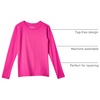 Hanes Girls’ Comfortsoft Long Sleeve Tee(Amaranth)
