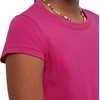 Hanes Girls’ Cotton T-Shirts, Essential Girls’ Tees, Cotton Shirts for Girls, 2-Pack(Amaranth)