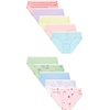 Hanes Girls’ Hanes Girls’ 20-pack Tagless Cotton Brief Panties(Purple  Hearts  Flowers  Green  Blue  Pink)