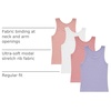 Hanes Girl’s Originals Tank Pack, Supersoft Tank Top for Girls, Modal Stretch Rib Tanks, 4-Pack(Pink/White/Coral/Violet 4-pack)
