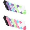 Hanes Girls’ Socks, Cool Comfort Moisture-wicking Socks, Ankle & No Show, Ez Sort, Multi Pack(White  14 Pack)