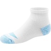 Hanes Girls’ Socks, Cool Comfort Moisture-wicking Socks, Ankle & No Show, Ez Sort, Multi Pack(White/Green/Purple  12 Pack)