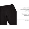 Hanes Girls’ Stretch Leggings Value Pack, 3-Pack(Black)