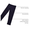 Hanes Girls’ Stretch Leggings Value Pack, 3-Pack(Navy)