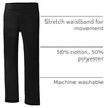 Hanes Girls’ Sweatpants – EcoSmart Open-Bottom Fleece Pants(Black)