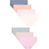 Hanes Girls’ Underwear Hipsters, 7-pack, Pure Comfort Microfiber Hipster Panties for Girls, Assorted(Blue/Rose/Blush/Pink)