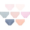Hanes Girls’ Underwear Hipsters, 7-pack, Pure Comfort Microfiber Hipster Panties for Girls, Assorted(Blue/Rose/Blush/Pink)