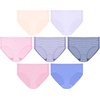 Hanes Girls’ Underwear Hipsters, 7-pack, Pure Comfort Microfiber Hipster Panties for Girls, Assorted(Blush/Blue/Purple)