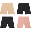 Hanes Girls and Toddlers Cartwheel Play Shorts, 4 or 6 Pack, Cotton Stretch(Black/Rose Pink/Nude – 4 Pack)