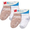 Hanes Toddler Ankle and Low Cut Socks, 12-Pack, Pure Comfort Socks for Infant & Toddler Girls and Boys – Organic Cotton Blend(White/Heather Gray/Heather Blue/Brown)