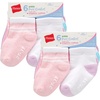 Hanes Toddler Ankle and Low Cut Socks, 12-Pack, Pure Comfort Socks for Infant & Toddler Girls and Boys – Organic Cotton Blend(White/Pink/Heather Pink/Purple)