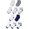Hanes Baby And Toddler Socks, Non-slip Grip Ankle Socks, Boys’ and Girls’, Multipacks(White/Grey/Navy – 10 Pack)