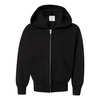 Hanes Big Boys’ Eco Smart Fleece Zip Hood, Black, Large(Black)