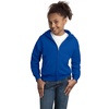 Hanes Big Boys’ Eco Smart Fleece Zip Hood, Black, Large(Deep Royal)