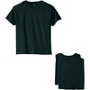 Hanes Boys Essentials Short Sleeve T-shirt Value Pack, 3 or 6-Pack(Deep Forest – 3 Pack)