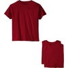 Hanes Boys Essentials Short Sleeve T-shirt Value Pack, 3 or 6-Pack(Deep Red – 3 Pack)