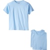 Hanes Boys Essentials Short Sleeve T-shirt Value Pack, 3 or 6-Pack(Light Blue – 3 Pack)