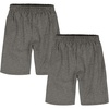 Hanes Boys Jersey Shorts Pack, 2-Pack, Cotton Shorts for Boys with Pockets, Pull-On Shorts(Charcoal Heather)