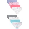 Hanes Girls’ And Toddler Organic Underwear, Brief & Hipster, 8-pack, Pure Comfort Organic 100% Cotton Panties(Blue  Flowers  Butterflies  Pink)